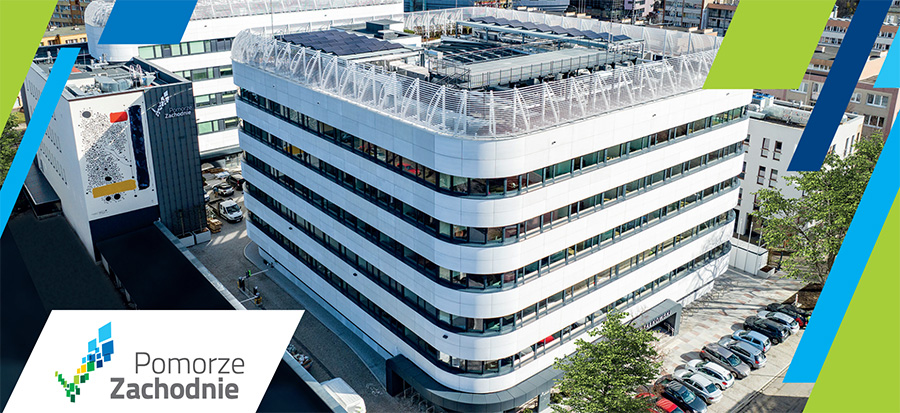 baner z grafiką budynku pasywnego