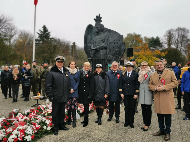 Anna Bańkowska podczas uroczystości w Kołobrzegu 