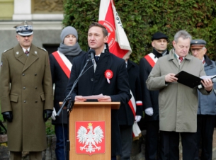 - Wolność jest najwyższą wartością, przekazaną nam przez naszych przodków. Ceńmy ją i szanujmy – podkreślał Olgierd Geblewicz