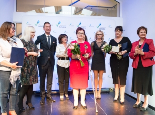 Laureatki plebiscytu Kobieta Roku Pomorza Zachodniego podczas uroczystej gali
