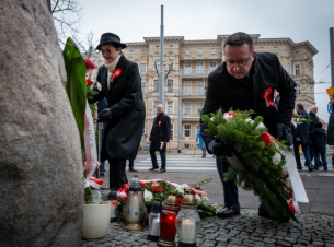 Członek Zarządu Województwa Zachodniopomorskiego Bogdan jaroszewicz i Przewodnicząca Sejmiku Teresa Kalina